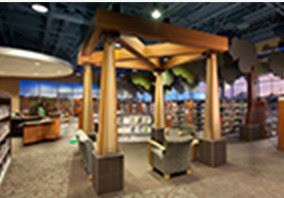 Inside department store