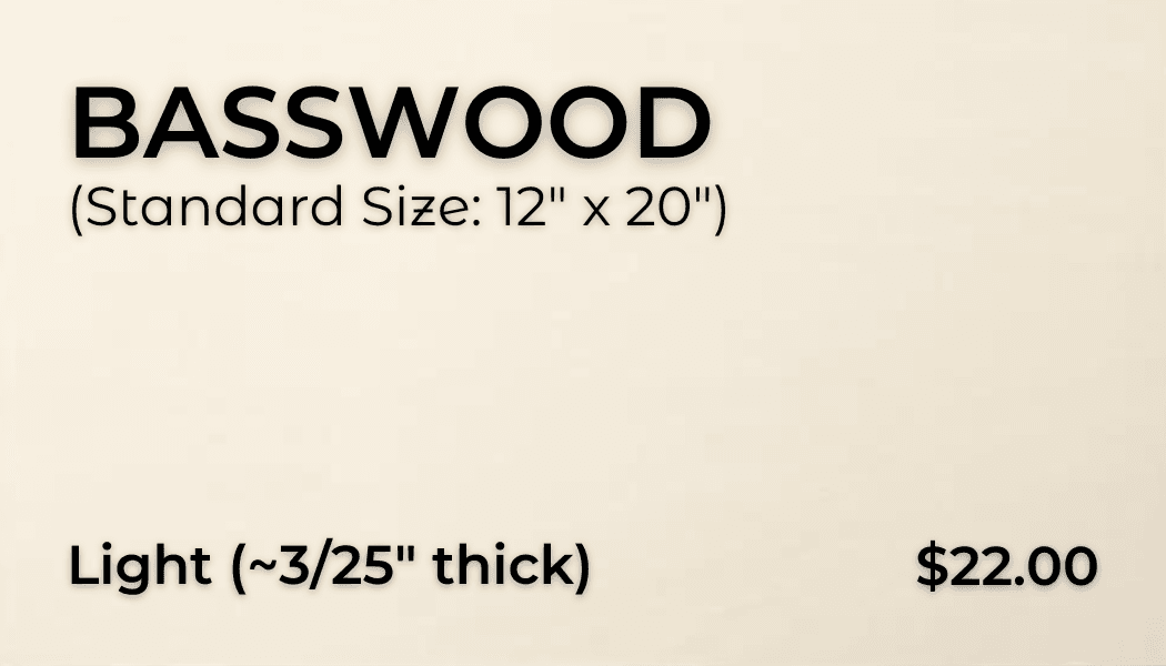 Plywood Basswood